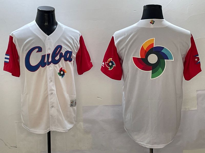 Men 2025 World Cup Blank White Nike MLB Jersey style 3267